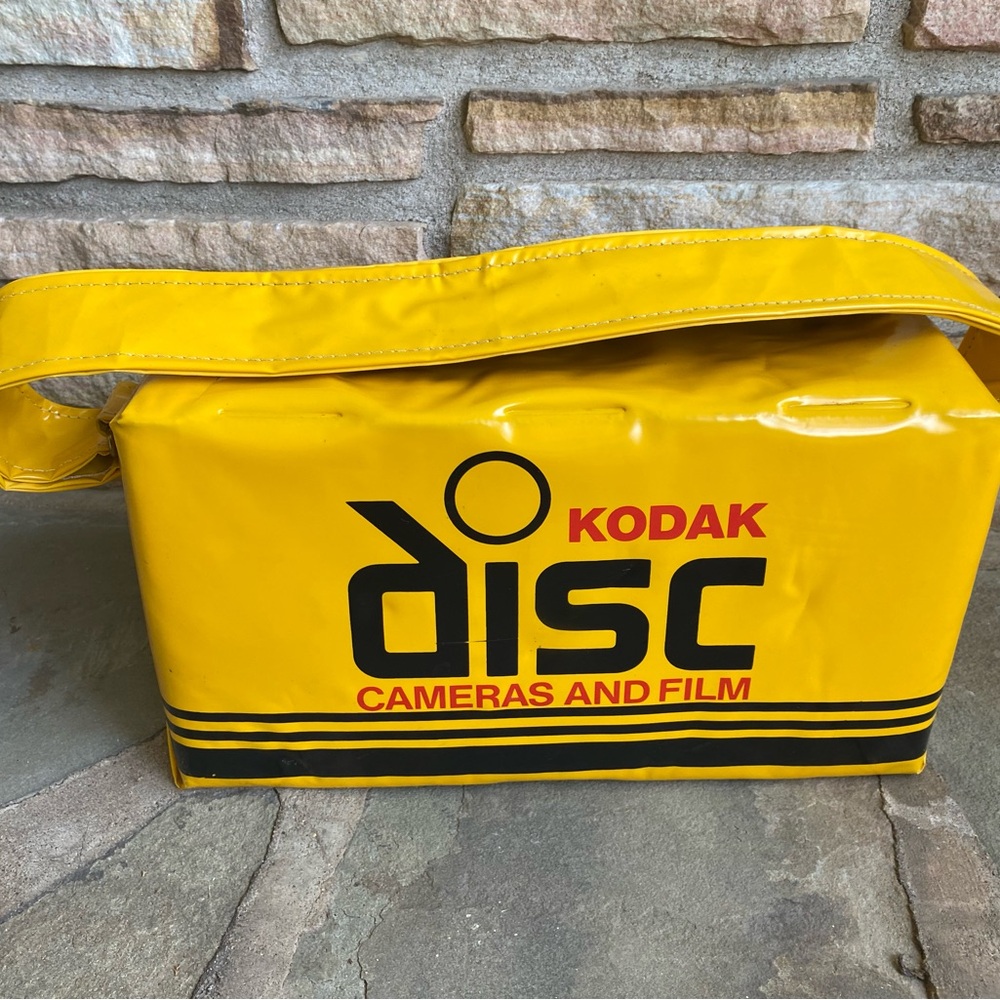 80’s Vintage Kodak Yellow Insulated Camera bag